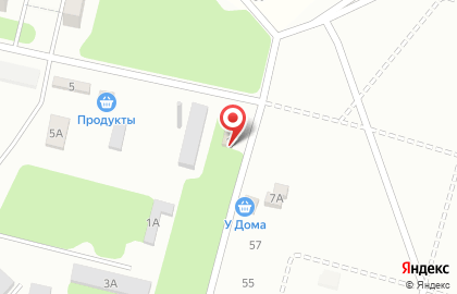 Продовольственный магазин на ул. Военный городок, 1 на карте