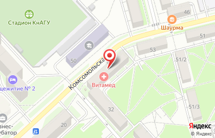 Офтальмологический центр, ООО в Комсомольске-на-Амуре на карте