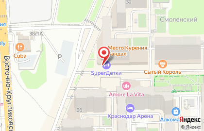 Центр паровых коктейлей ZONE Lounge на Восточно-Кругликовской улице на карте