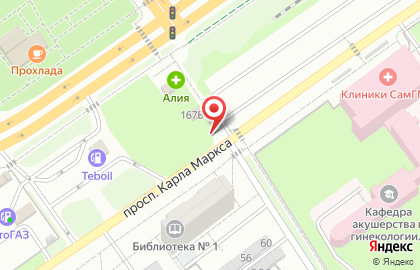 Киоск овощей и фруктов на улице Карла Маркса на карте