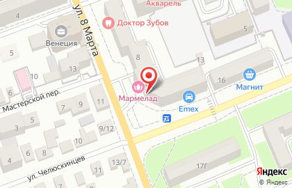 Магазин эротических товаров Интим в Ленинском районе на карте
