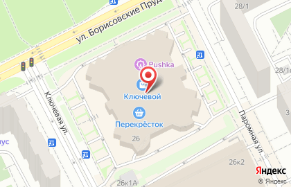Химчистка-прачечная GreenCITY на улице Борисовские Пруды на карте