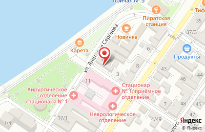 Продуктовый магазин в Астрахани на карте
