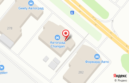 Автоцентр Автоград Престиж на карте