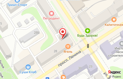 Петрозаводская центральная коллегия адвокатов на проспекте Ленина на карте