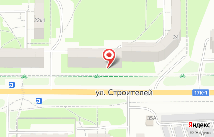 Магазин Ромашка на улице Строителей на карте