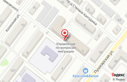 Управление по вопросам трудовой миграции МВД России по Тамбовской области в Тамбове на карте