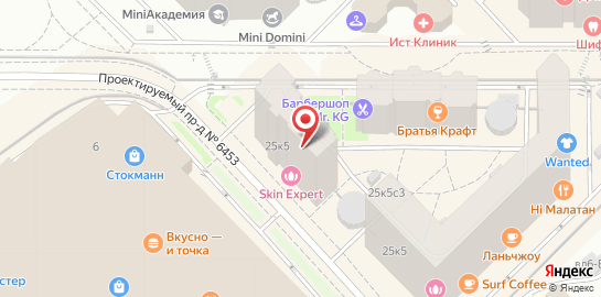 Центр красоты Selfie Nail & Beauty Club на Ломоносовском проспекте на карте