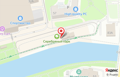 Детский парк Серебряный парк на карте