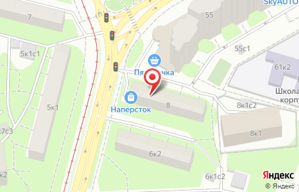 Сеть магазинов товаров для шитья и рукоделия Напёрсток на Живописной улице на карте