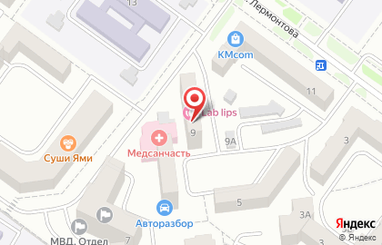 Магазин Avtopartsabakan на улице Лермонтова на карте