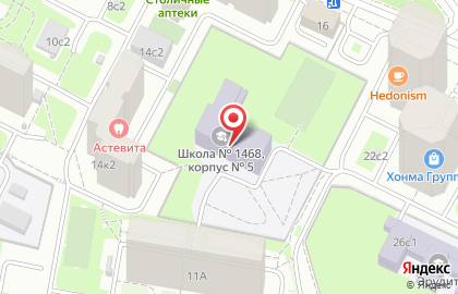 Школа №1468 с дошкольным отделением на Новорогожской улице на карте