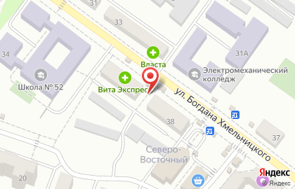 Киоск по продаже фруктов и овощей Лайм на улице Богдана Хмельницкого на карте