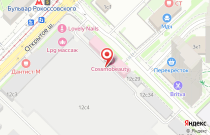 Типография Аксвек-принт на Бульваре Рокоссовского на карте