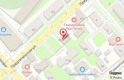 Химчистка на Предтеченской в Вологде на карте