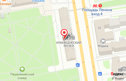 Первомайский Сквер на карте