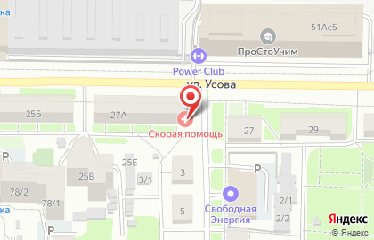 Скорая медицинская помощь в Томске на карте