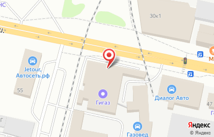 Торгово-строительная компания Аквастрой на Горьковском шоссе на карте