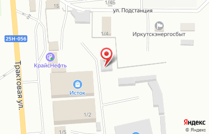 Пункт приема платежей по Системе Город, Иркутская область на Трактовой улице на карте