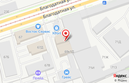 Интеллект 4 ДЖИ на Благодатной улице на карте