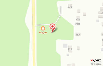 Кафе Агдам на Железнодорожной улице на карте