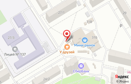 Магазин молочных продуктов на проспекте Комарова на карте