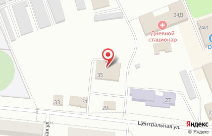 Супермаркет Пятёрочка на Центральной улице на карте