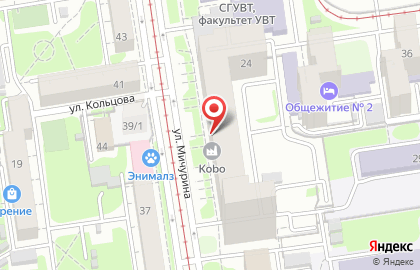 Магазин по продаже кожи, фурнитуры и станков для изготовления обуви и ключей Kobo в Заельцовском районе на карте