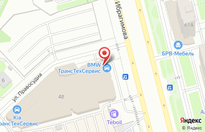 Кузовной центр ТрансТехСервис на проспекте Ибрагимова на карте