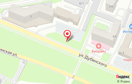 Рекламные щиты (6*3), Советский район, Ориентир-М на улице Дубенского на карте