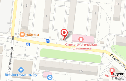 Киоск бытовых услуг на Советской улице на карте
