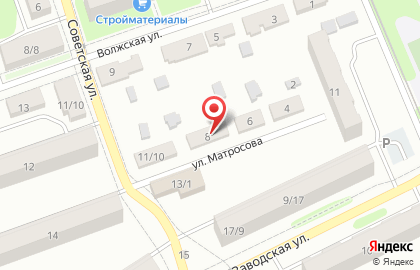 Магазин продуктов Молоко на улице Матросова на карте