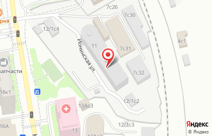 Производственно-торговая компания Матрасград в Юрьевском переулке на карте
