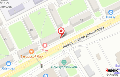 Служба заказа такси Maxim на проспекте Станке Димитрова на карте