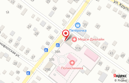 Медицинская лаборатория Диалайн в Краснослободске на карте
