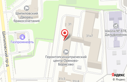 Геронтопсихиатрический Центр Милосердия Департамента Социальной Защиты Населения г. Москвы на карте