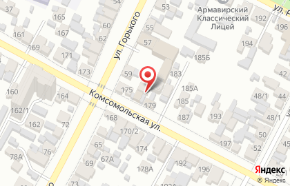 Торговая фирма 7 небо на Комсомольской улице на карте