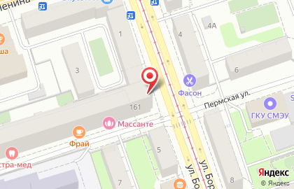 Магазин канцелярских товаров Циркуль в Ленинском районе на карте