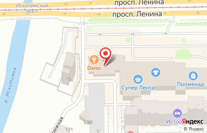 Сеть салонов красоты NABS на проспекте Ленина на карте