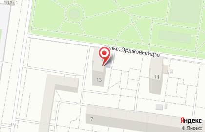 Сеть детско-юношеских центров Элегия на бульваре Орджоникидзе на карте