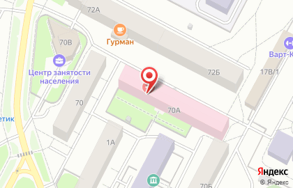Больница Окружная больница №1 на улице Нефтяников на карте