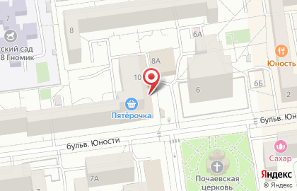 Магазин разливного пива Хмельная миля на бульваре Юности на карте