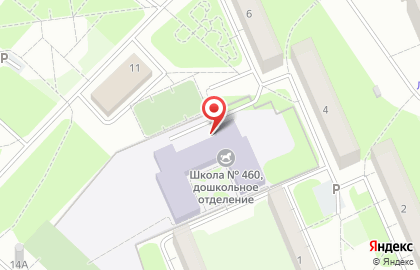 Основная общеобразовательная школа №460 с дошкольным отделением в Пушкинском районе на карте