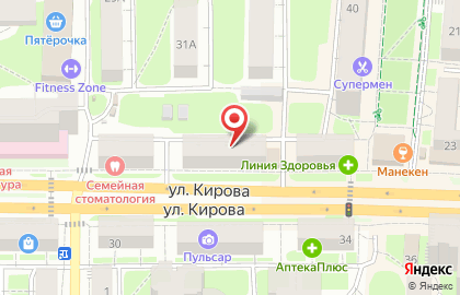 Магазин женской одежды Татьяна на улице Кирова на карте