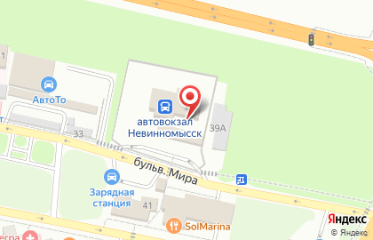 Магазин продуктов в Невинномысске на карте