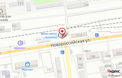Интернет-магазин Velomotokrd.ru на ​Новороссийской на карте