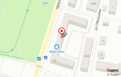 Магазин у дома Бристоль в Архангельске на карте