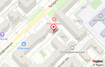 Магазин Территория безопасности на Татарской улице на карте