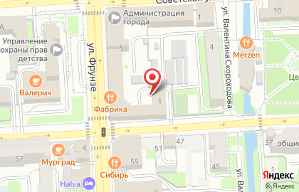 Лофт-пространство Фабрика в Советском районе на карте