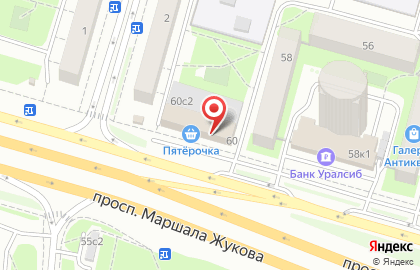 Ателье Ваш Портной на проспекте Маршала Жукова на карте